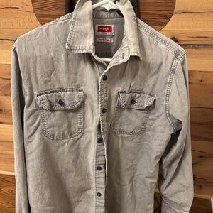 Wrangler Light Gray Denim Shirt